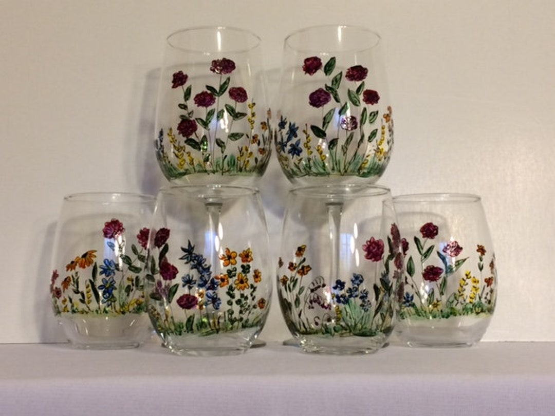 Flower Garden Set of 2 Etsy