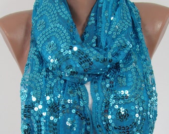 navy blue sequin shawl