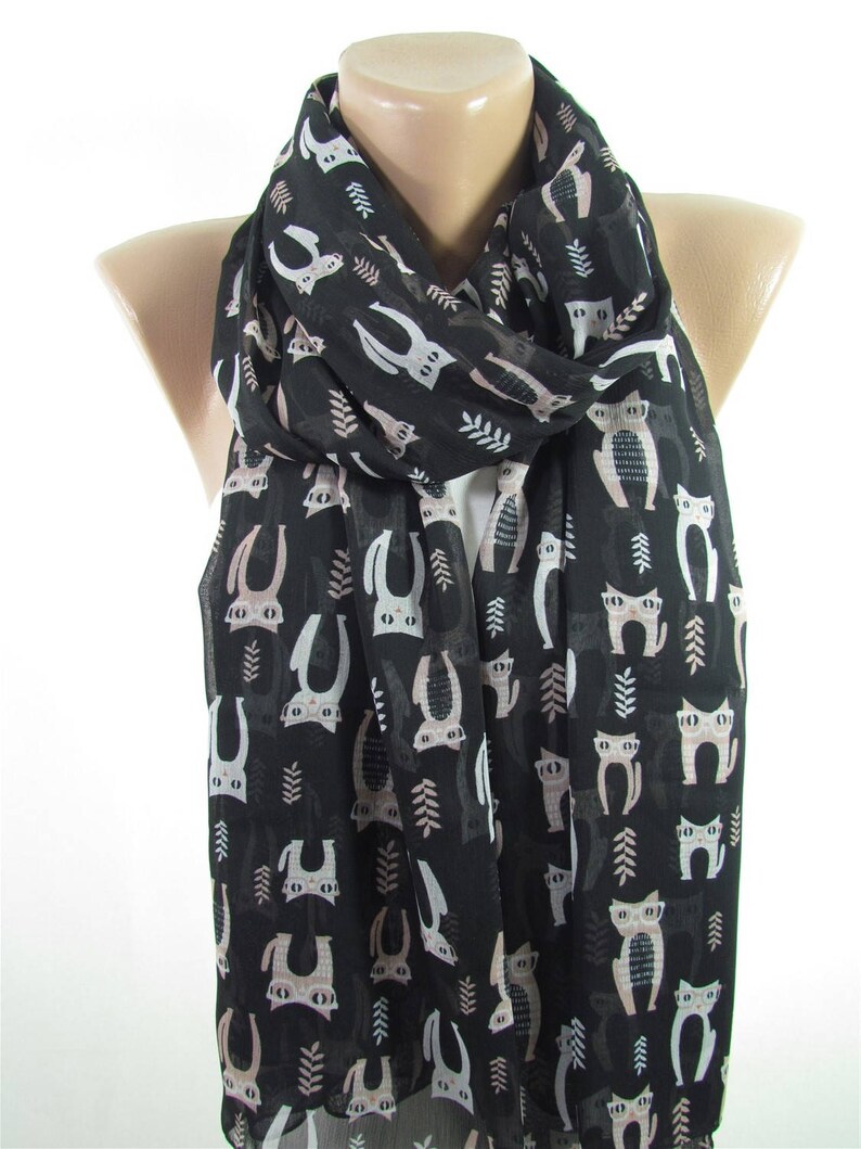 Cat Scarf Women Pet Lover Gift For Cat Lover Gift For Women Regular