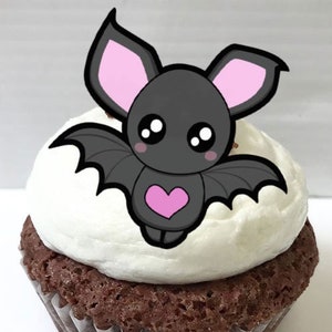 Essbare Halloween Kuchendekorationen, Baby Fledermäuse, Cupcake und Cake Toppers, essbare Kuchen Dekorationen, Halloween Dekor, Baby Shower
