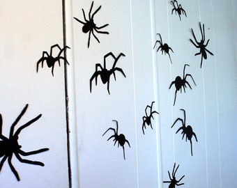 3D Wall Decor, Crawling Spiders Wall Decor, Halloween Party Decorations, Custom Wall Art Gothic Wall Art, Halloween Decorations, Spiders