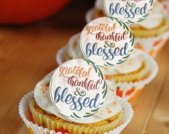 Edible Thanksgiving Cake Decorations Vintage Turkeys Cupcake Etsy