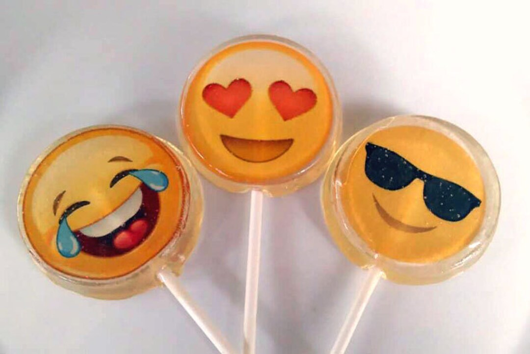 Emoji Wedding Favor Lollipop, Party Favors Set of 6, Birthday Party