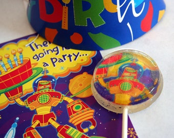 Match Your Party Decor or Invitation in a Lollipop, Set of 50, Matching Party Favor Lollipops, Edible Image Lollipop, Matching Wedding Favor