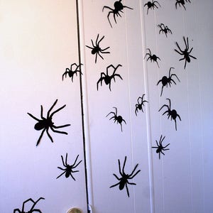 3D Wall Decor, Crawling Spiders Wall Decor, Halloween Party Decorations, Custom Wall Art Gothic Wall Art, Halloween Decorations, Spiders image 3