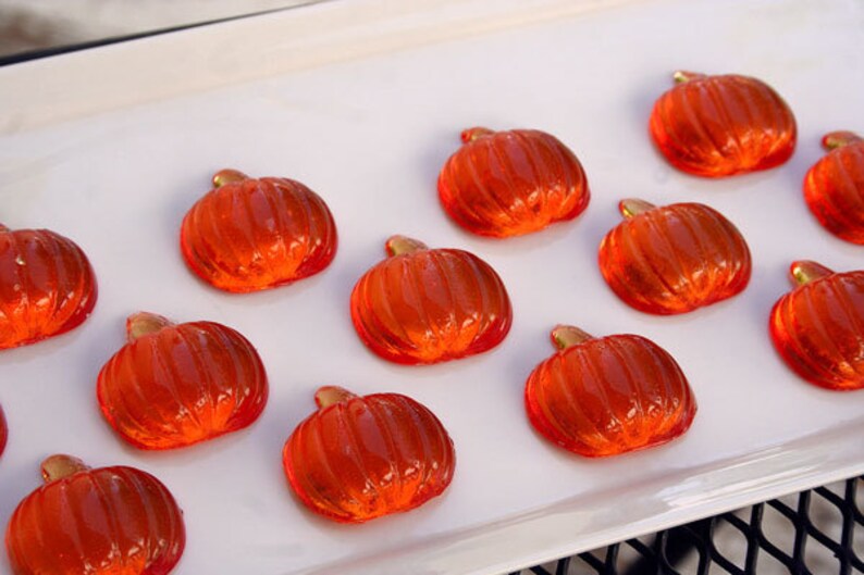 Halloween Pumpkin Candies Orange or Pumpkin Flavor Hard Etsy