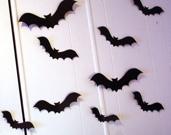 3D Wall Decor, Flying Bats Wall Decor, Halloween Party Decorations, Custom Wall Art, Gothic Wall Art, Halloween Decorations, Custom Party