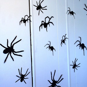 3D Wall Decor, Crawling Spiders Wall Decor, Halloween Party Decorations, Custom Wall Art Gothic Wall Art, Halloween Decorations, Spiders image 2