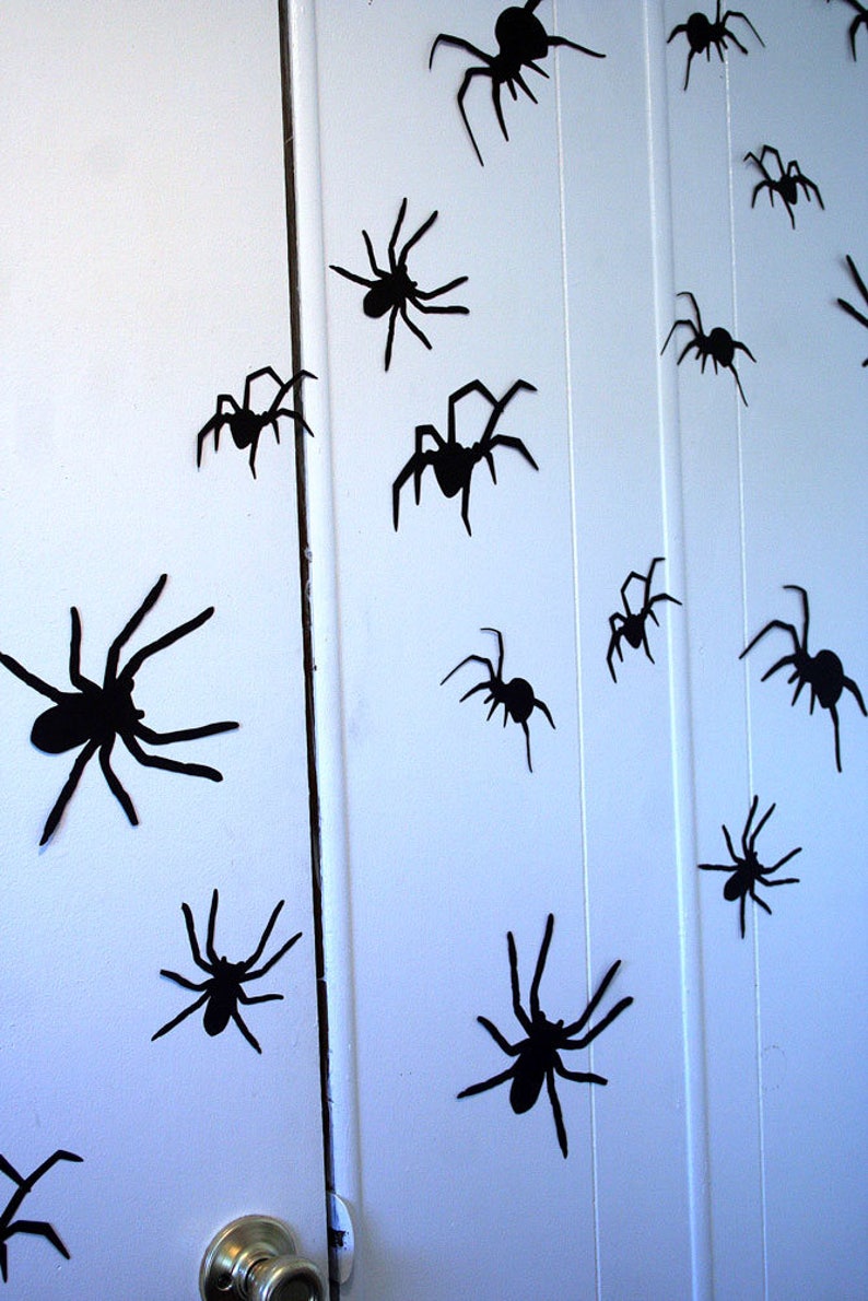 3D Wall Decor, Crawling Spiders Wall Decor, Halloween Party Decorations, Custom Wall Art Gothic Wall Art, Halloween Decorations, Spiders image 2