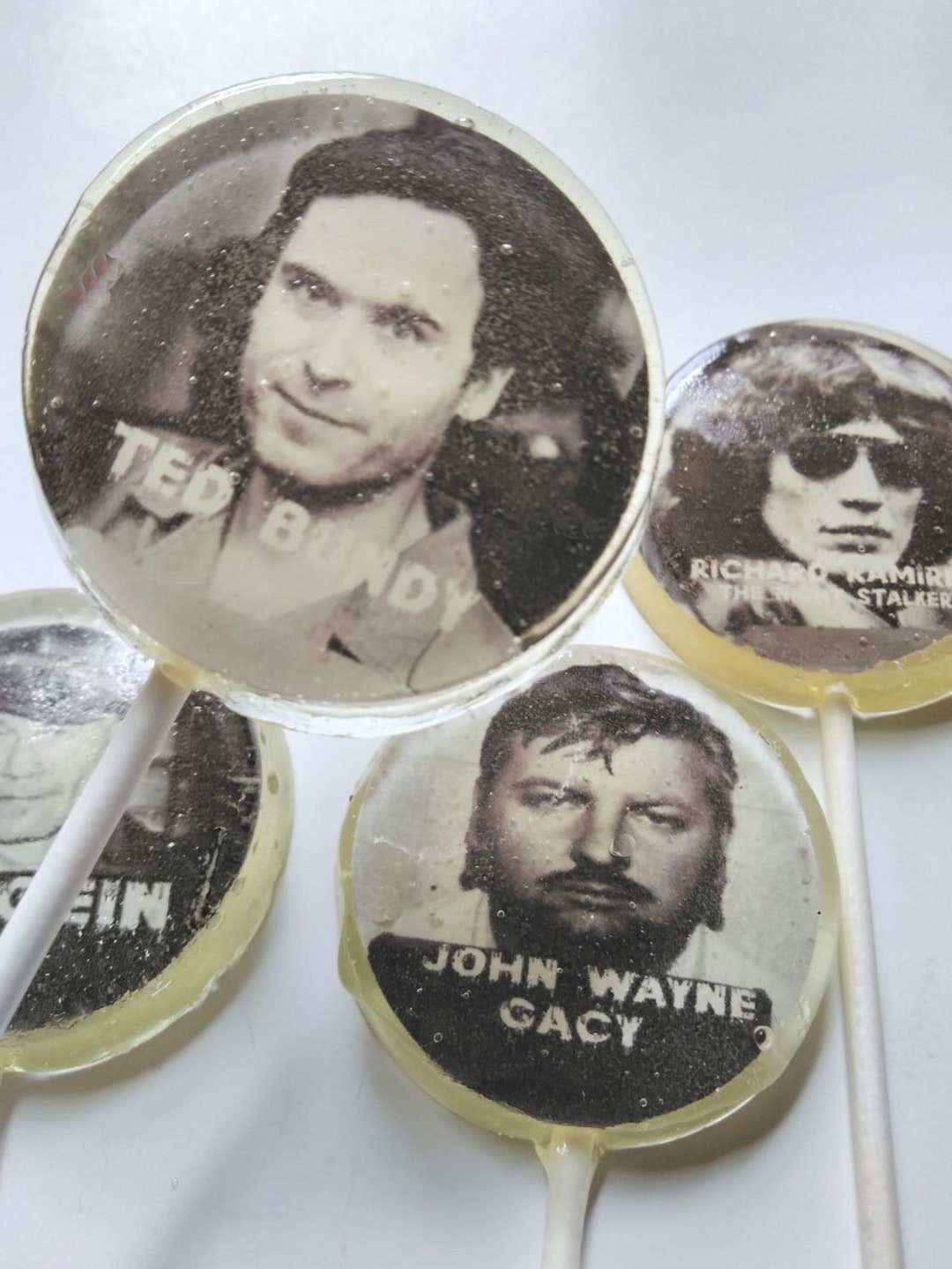 Halloween Party Favor Lollipops, Real Killer Lollipops, Edible Image