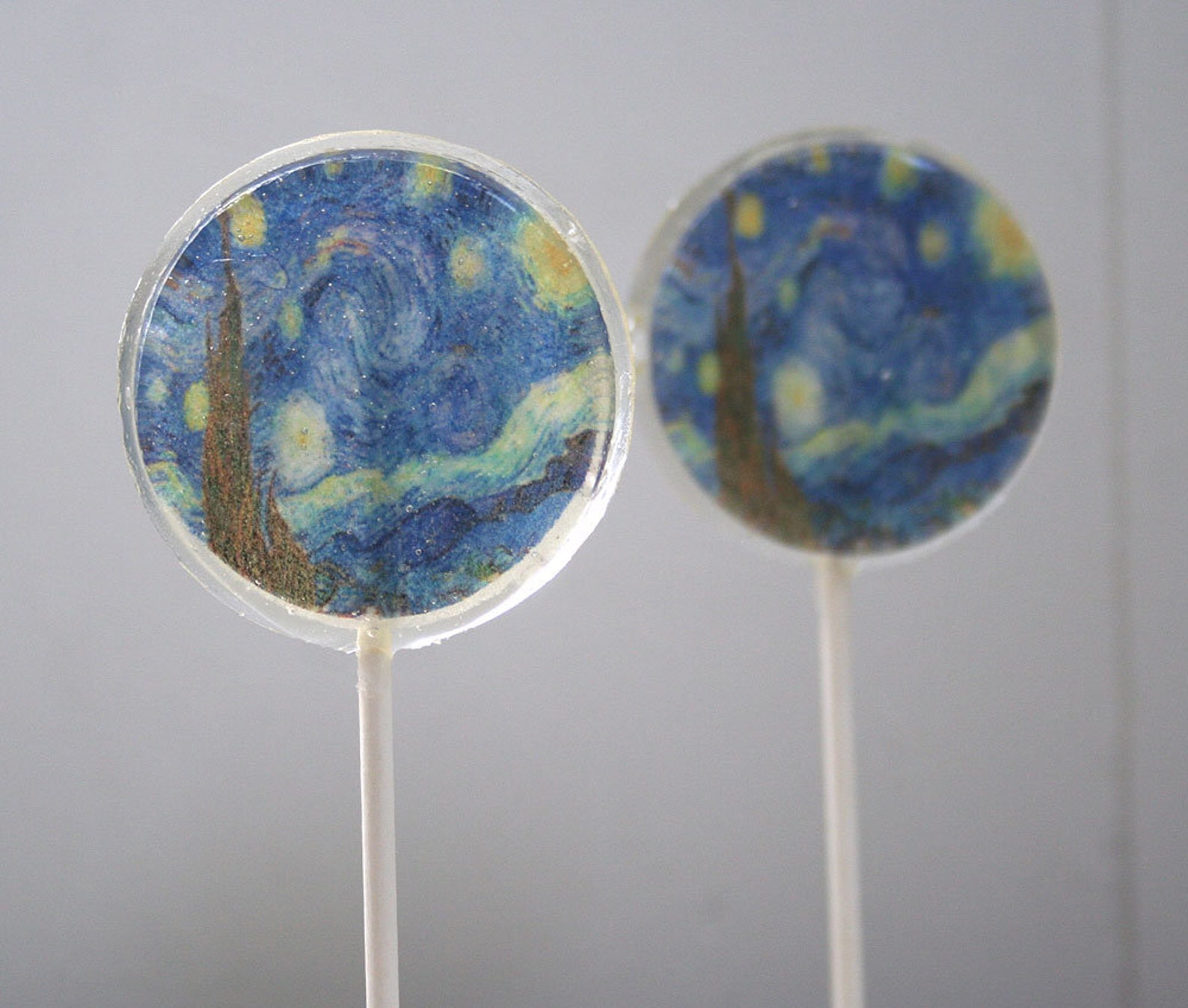 Starry Night Party Favor Lollipop Evening Wedding Set of 6 Etsy