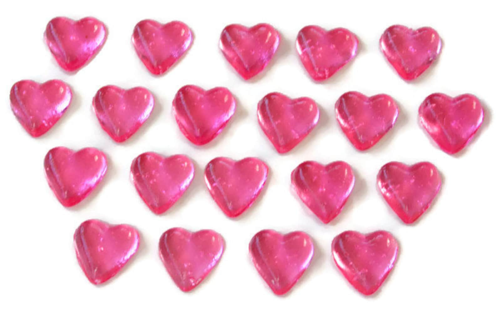 Pink Candy Hearts 20 Pack Hard Candy Valentines Day Etsy