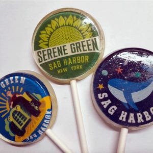Your Logo In A Lollipop, Logo Lollipops, Promotional Lollipops, Set of 6, Business Advertising Material, Promotional, Edible Image Lollipop
