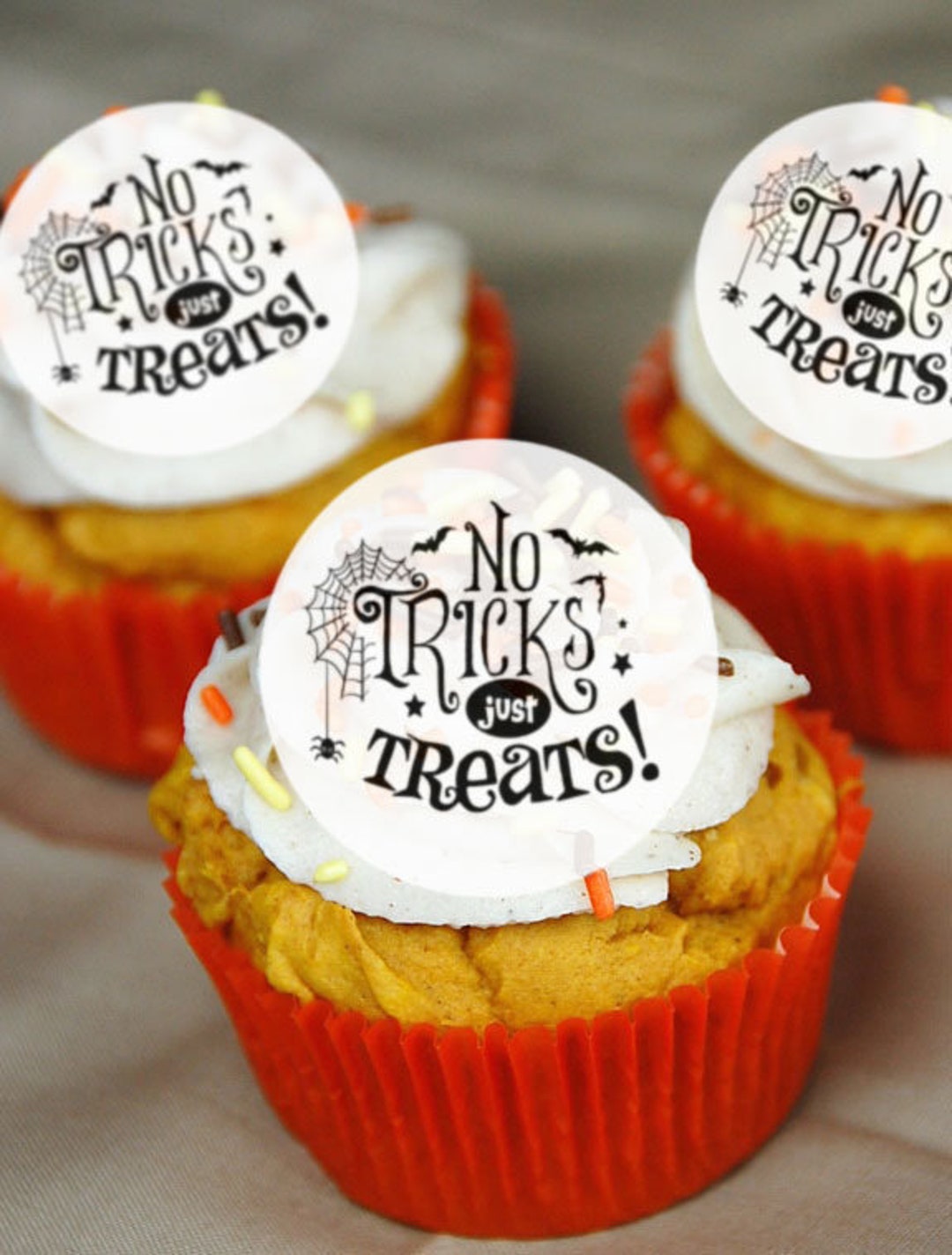 Edible Halloween Cake Decorations No Tricks Just Treats Etsy