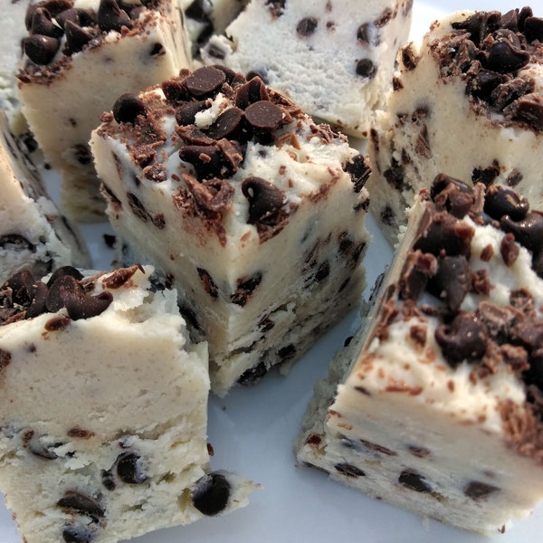 Cookie Dough Fudge Fudge - 1 Pfund (ungefähr 18 Stück), Weihnachtsfondant, Weihnachtssüßigkeit, Candy Bar, Candy Table, Cookie Lovers Fudge, Candy