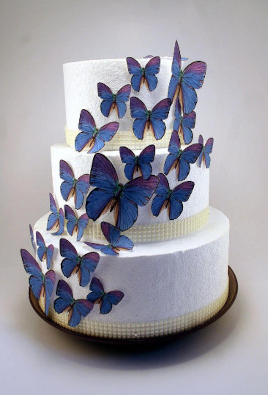 Farfalla commestibile decorazioni per torte, farfalle commestibili blu