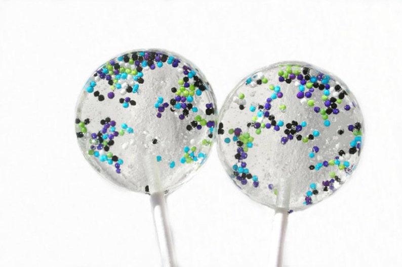 Galaxy Confetti Wedding Favor Lollipops Hundreds and Etsy