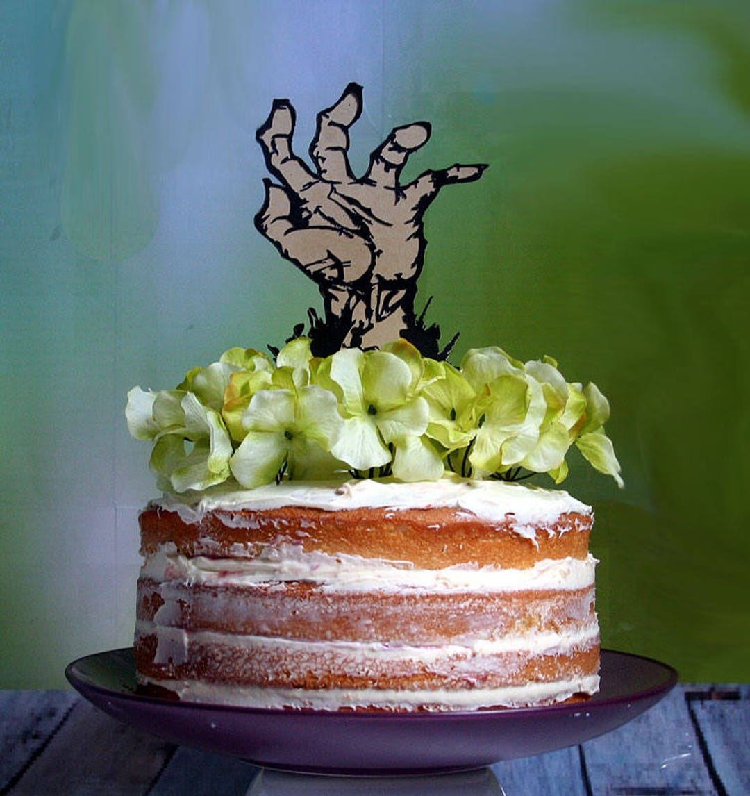 Halloween Cake Topper, Zombie Cake Toppers, Zombie Centerpiece, Custom