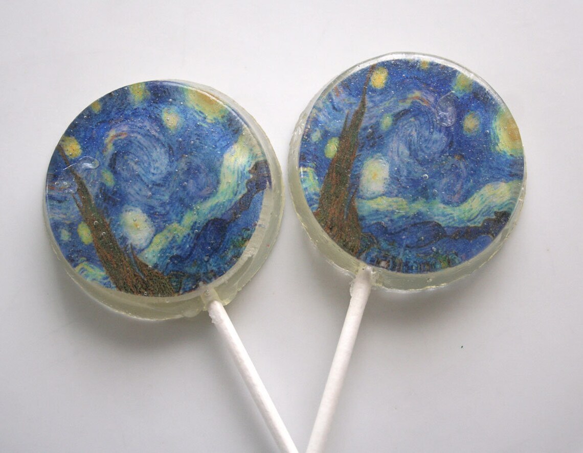 Starry Night Party Favor Lollipop Evening Wedding Set of 50 Etsy