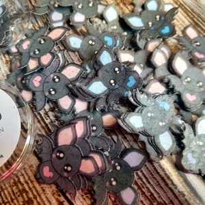 Mini Baby Bats Cake Decorations, Cocoa Bomb Sprinkles, Wafer Paper Sprinkles, Edible Cake Decorations, Drink Decorations, Baby Shower