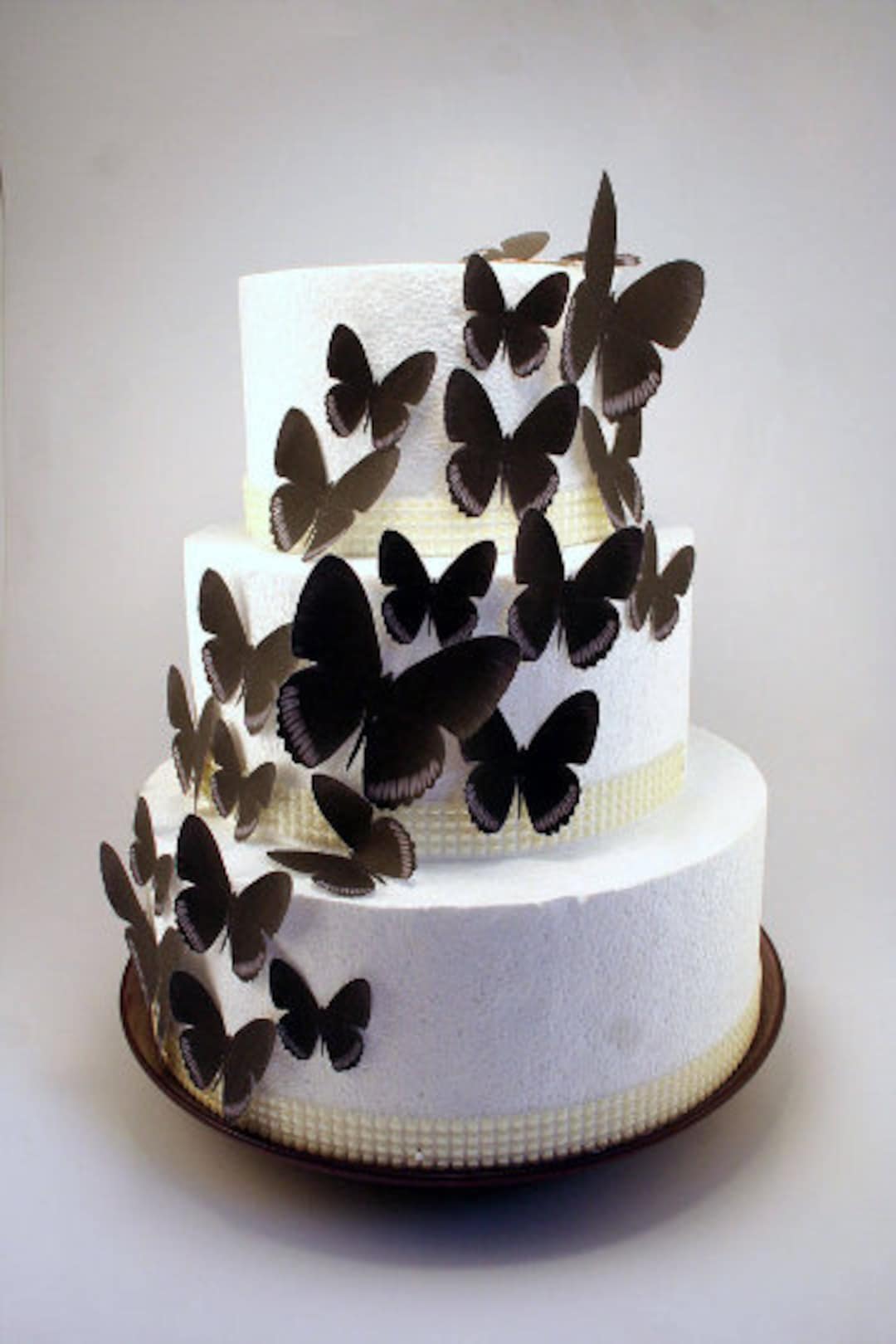 Juego de mariposas comestibles para decoración de tartas de 24 a 2 pulgadas  de tamaño grande para pasteles y cupcakes, adornos de mariposa para tartas