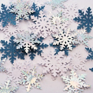 Snowflake Table Confetti, Winter Wedding Table Decor, Christmas Party Decor, Christmas Party Table Decor, Snowflakes Party Decor, Snowflakes