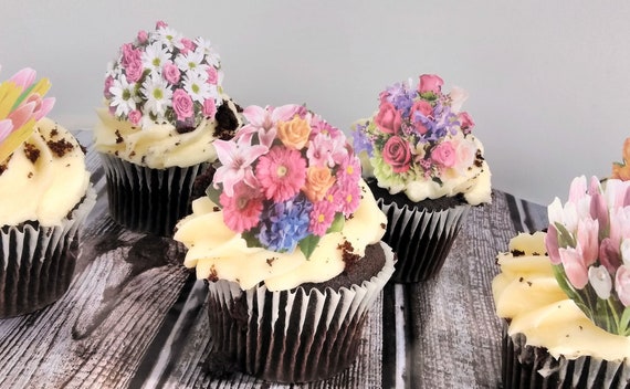 Edible Spring Cake Decorations, Spring Flowers and Bouquets