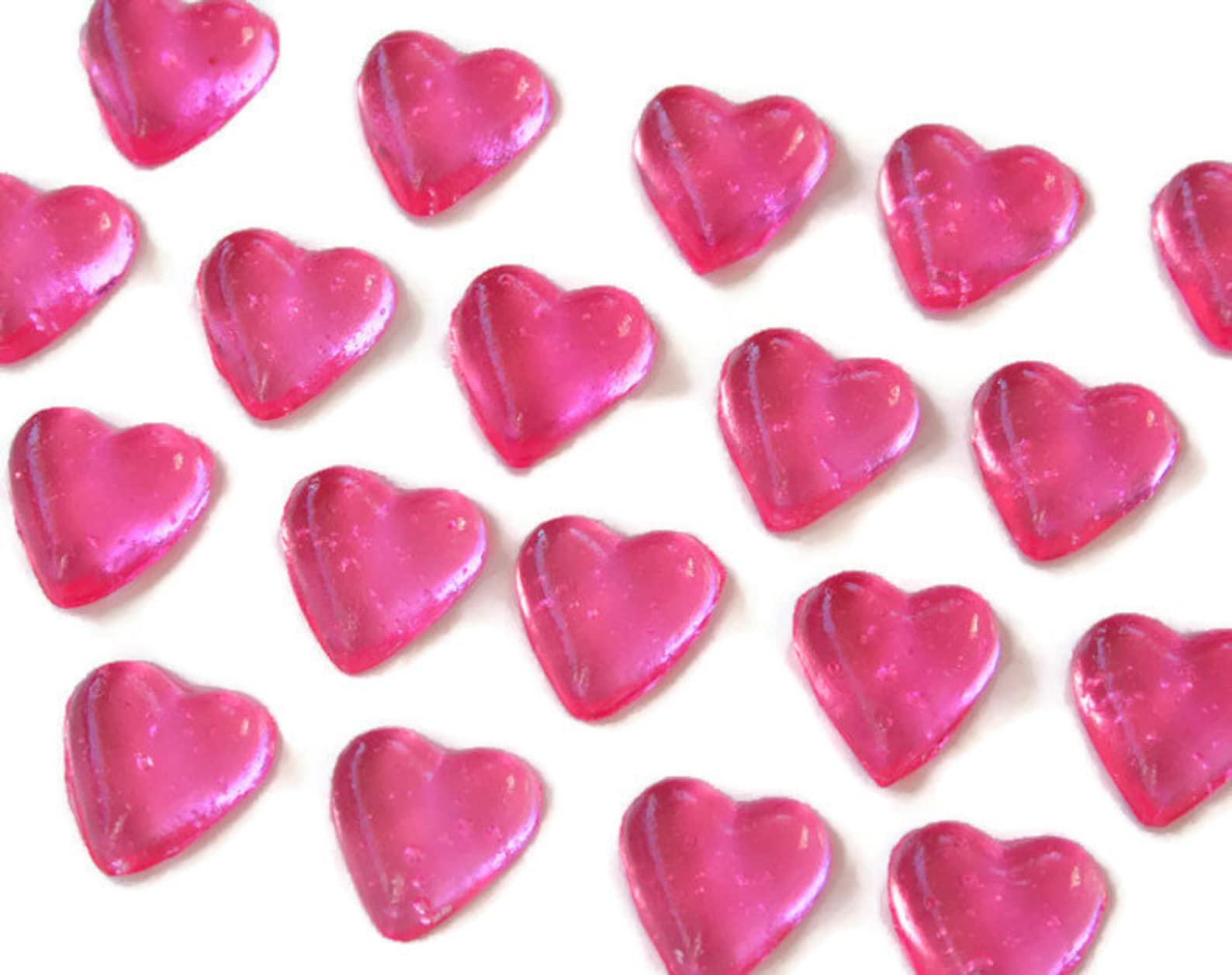 Pink Candy Hearts 20 Pack Hard Candy Valentines Day Etsy