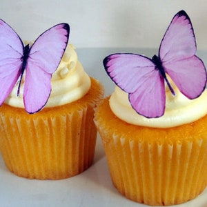 Edible Butterfly Cake Decorations, Light Pink Edible Butterflies, Set of 12 DIY Cake Decor, Edible Cake Decorations, DIY Wedding Cake