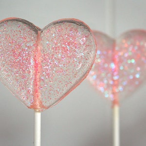 Pink Hearts Wedding Favor Lollipops, Coral 6 Lollipop Pack Spring Celebration Favors, Pink Wedding Favors, Coral Wedding Favors, Baby Shower image 6