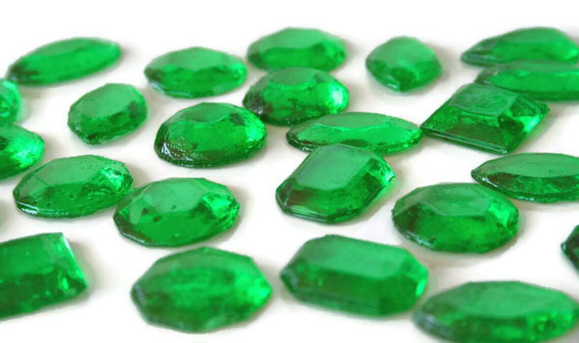 Green Edible Jewels Hard Candy Emerald Green 60 Candy Pack Etsy