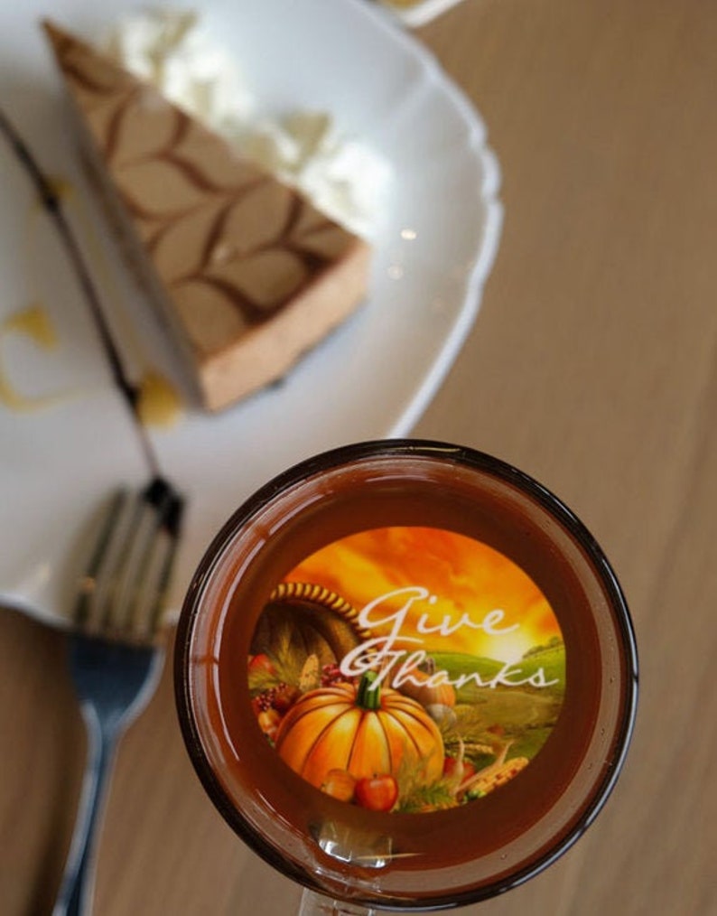 Edible Thanksgiving Drink Decorations Give Thanks Drink Etsy