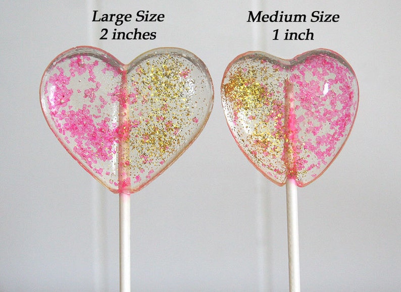 Mint and Gold Hearts Wedding Favor Lollipops Mint with Edible Glitter 6 Lollipop Pack Mint Wedding Favors, Party Favors, Black Tie Event image 2