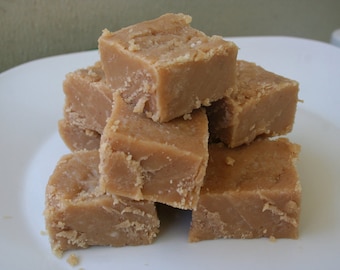 Peanut Butter Fudge - 1/2 Pound (About 9 Pieces), Christmas Fudge, Christmas Candy, Holiday Fudge, Christmas Chocolate, Easter Candy