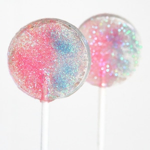 Pink and Light Blue Wedding Favor Lollipops 6 Lollipop Pack Spring Celebration Favors, Pink Wedding Favors, Blue Wedding Favors, Baby Shower