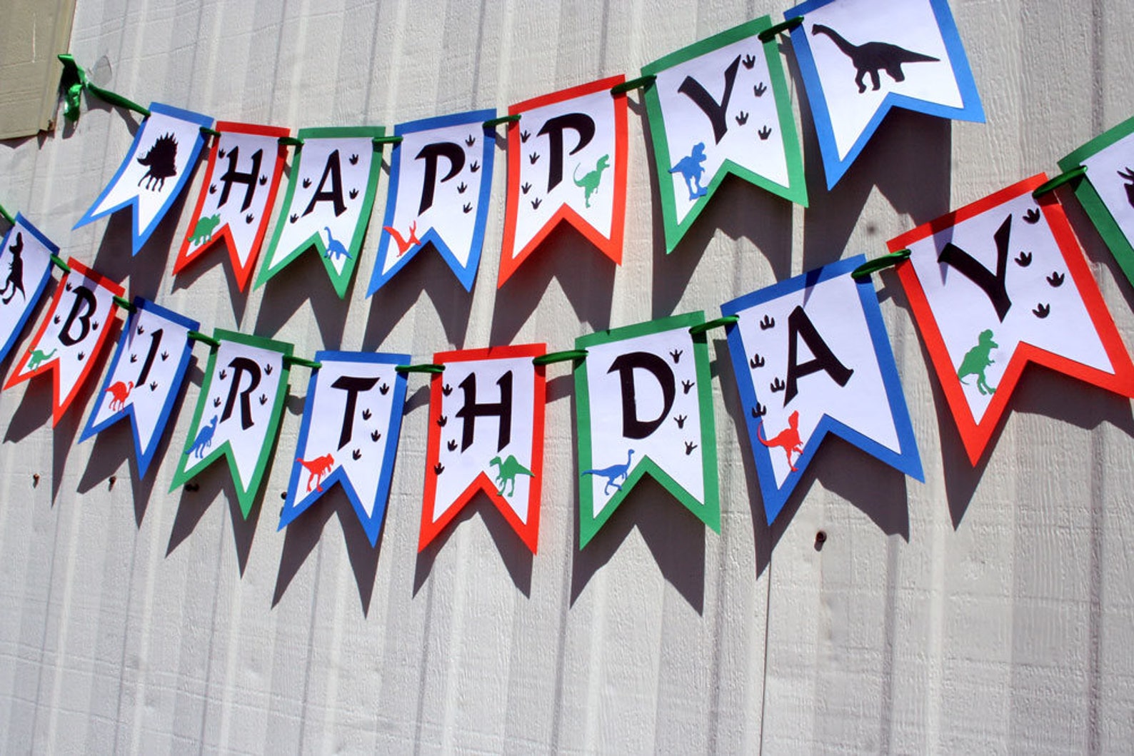 Dinosaur Birthday Banner - Party Decorations For Kids, Dinosaur Theme Party Supplies