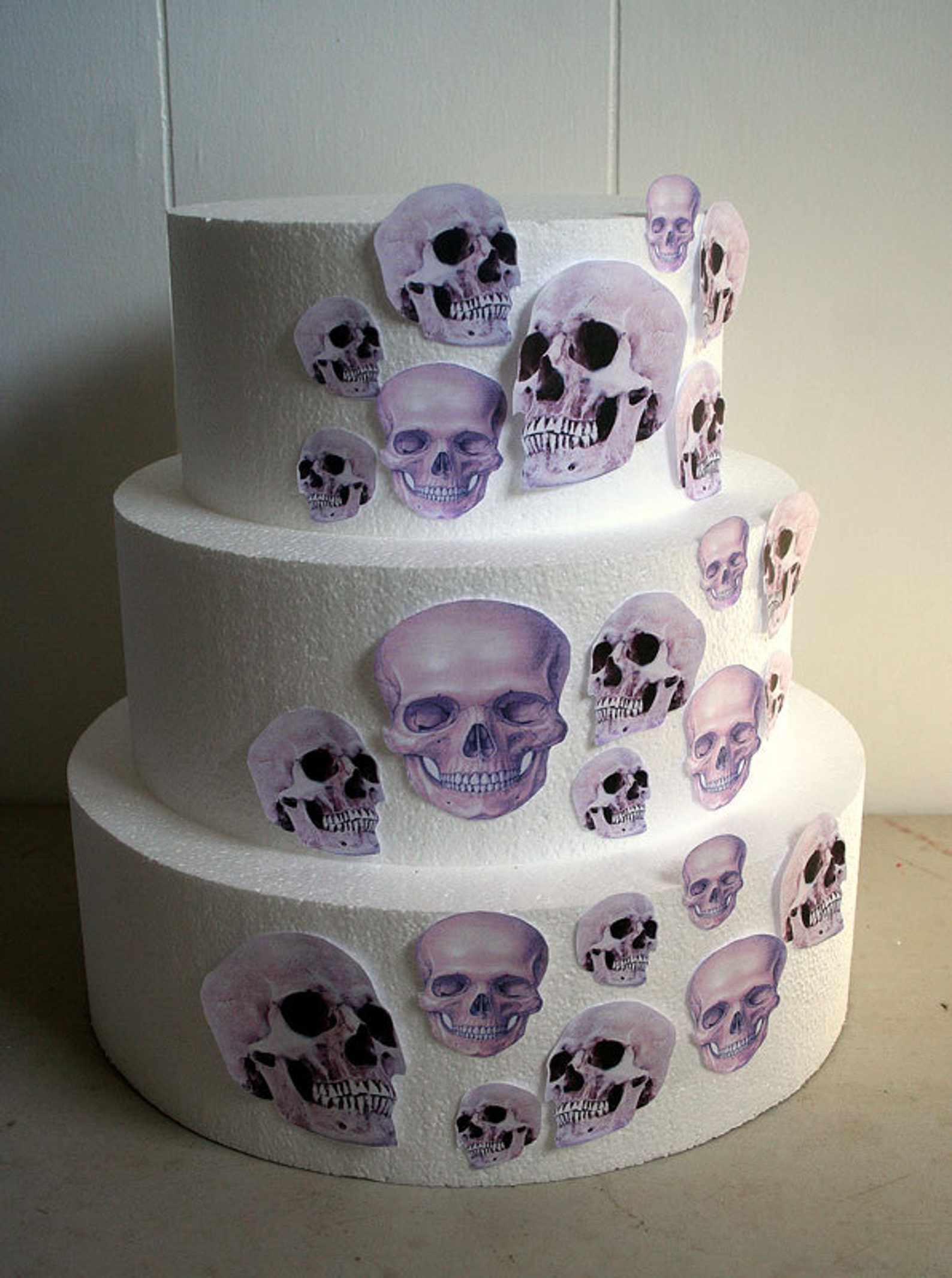 Edible Skulls Cake Decorations Realistic Edible Skulls Set Etsy