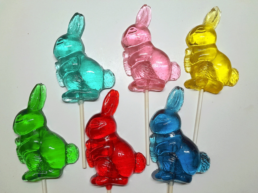 Large Bunny Lollipops, Single Lollipop, Easter Candy, Spring ...