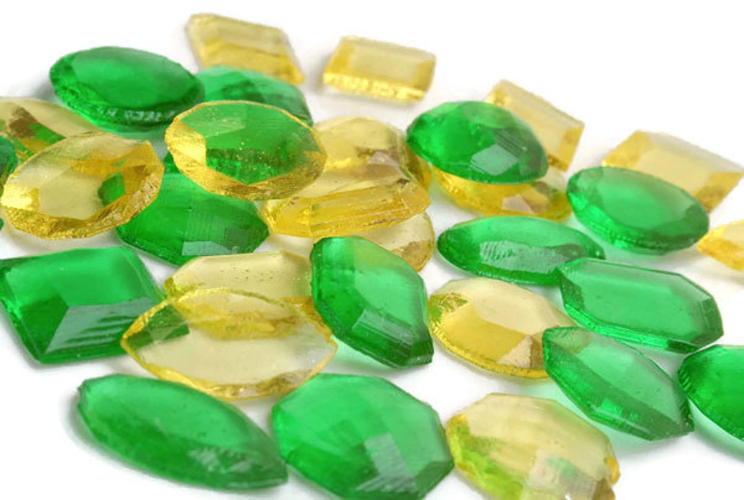 Green and Yellow Edible Jewels Hard Candy St. Patricks Day Etsy