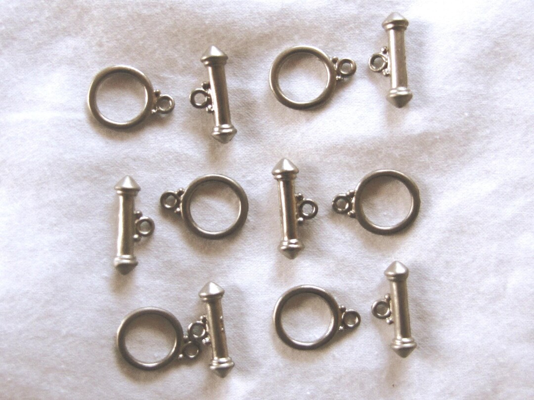 Pewter Toggle Sets for Jewelry Making, Necklaces, and Bracelets - Etsy