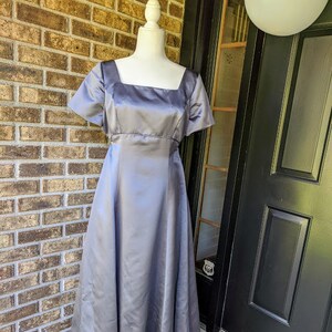 grey maid dress French Maid Women's Grey Dress Size Small Strapless Ruffle Coquette Dress