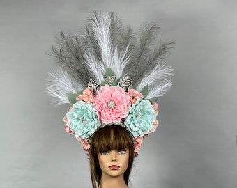 SALE  Headband Kentucky Derby Bridal Woman Hat Cocktail Hat Tea Party Crown Halloween Parade