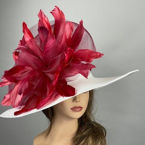 Sale Off White Wedding Kentucky Derby Wedding Cocktail Woman Bride Hat Barmitsva Party Church Hat