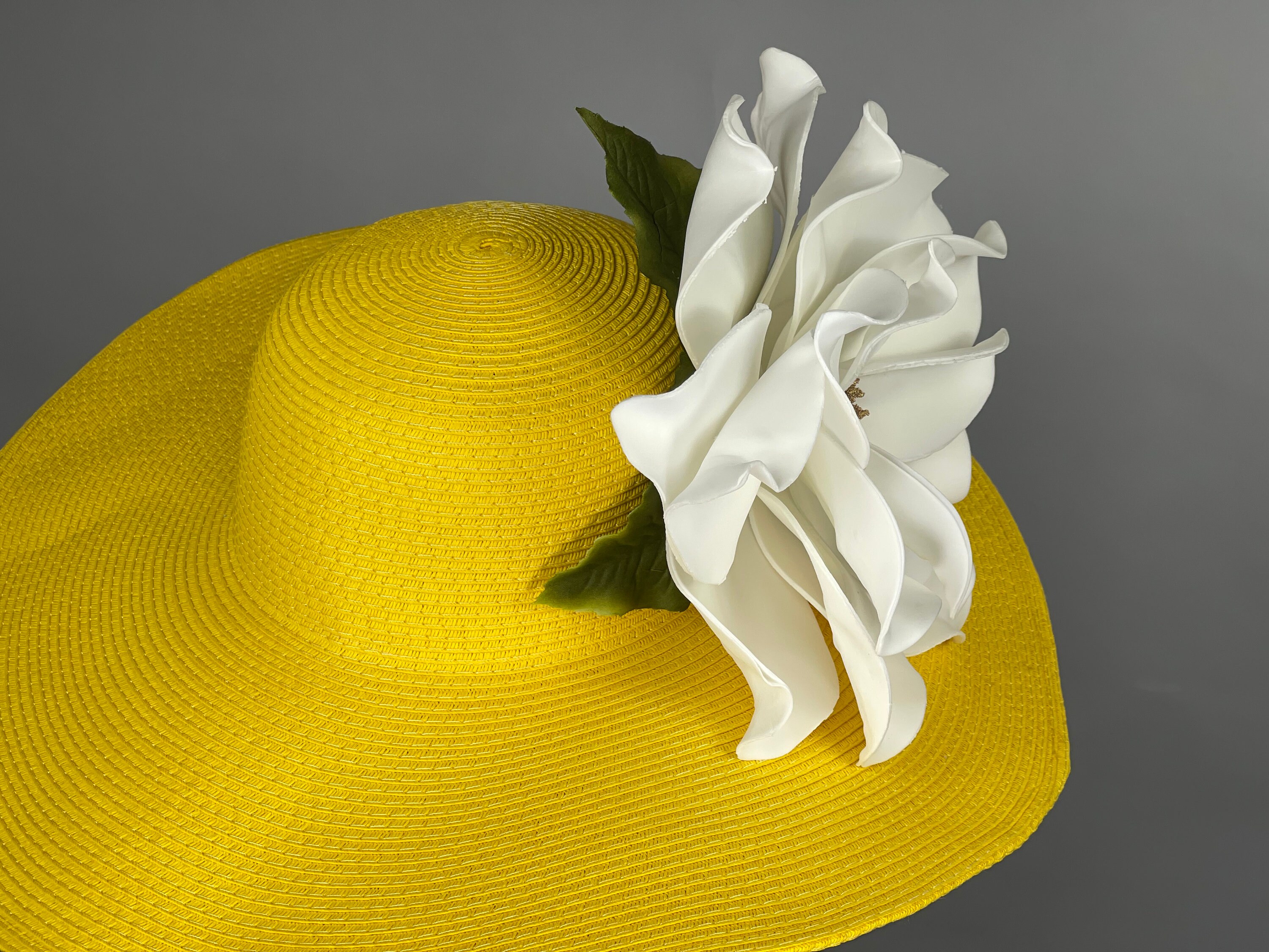 Women\'s Kentucky Hat Wide Brim Yellow5 Yellow Floppy Hat, Women main image 4