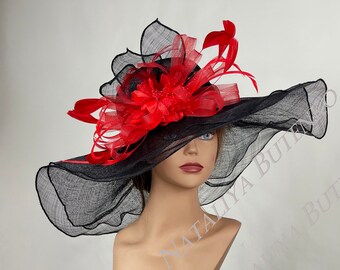 Red Church Hat - Etsy