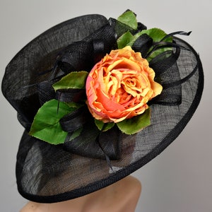 SALE Sinamay Straw Kentucky Derby  Wedding  Cocktail Hat Tea Party Church Hat Wedding Hat Woman Hat Wide Brim