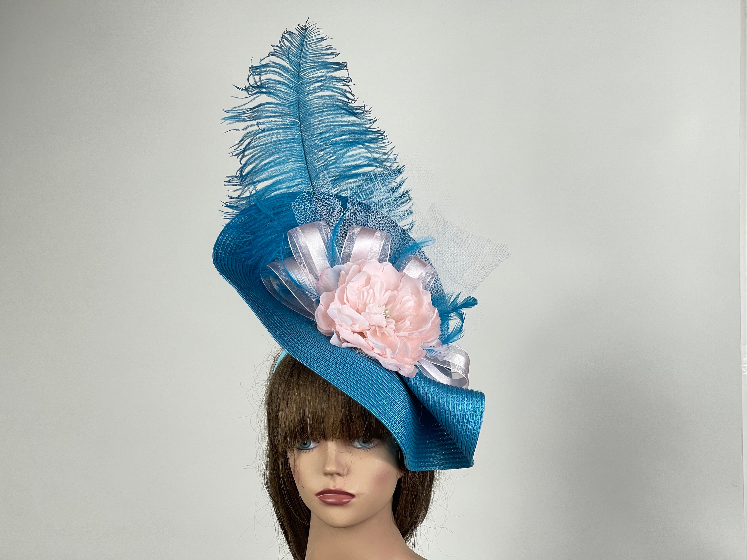 Kentucky Derby Hat Fascinator Statement Headband  Feather Organza Horse Racing 17 Best Kentucky Derby Hats for Women 2025 - Stylish  main image 2