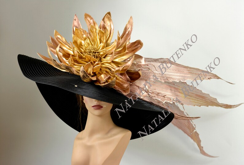 gold wedding hat