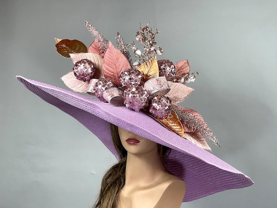 Vintage Whittall & Shon Purple Derby Hat Whittall and Shon Church Hats - Etsy main image 4
