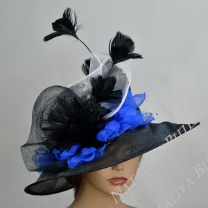 SALE Wedding  Kentucky Derby  Wedding  Cocktail Hat Church Hat Woman Hat Party Wide Brim